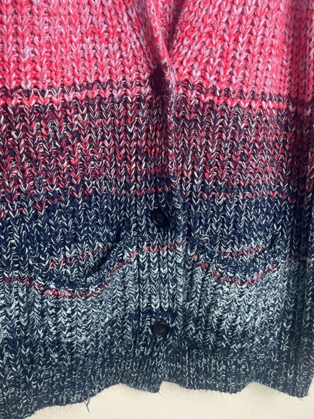 525 America Multicolor Knit Cardigan Open Front Sweater - Picture 7 of 12